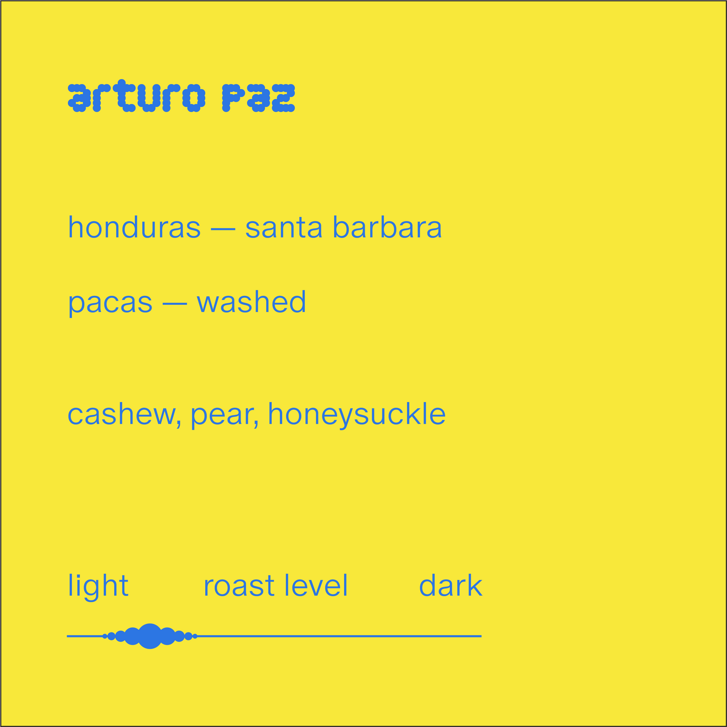 arturo paz | honduras | washed pacas