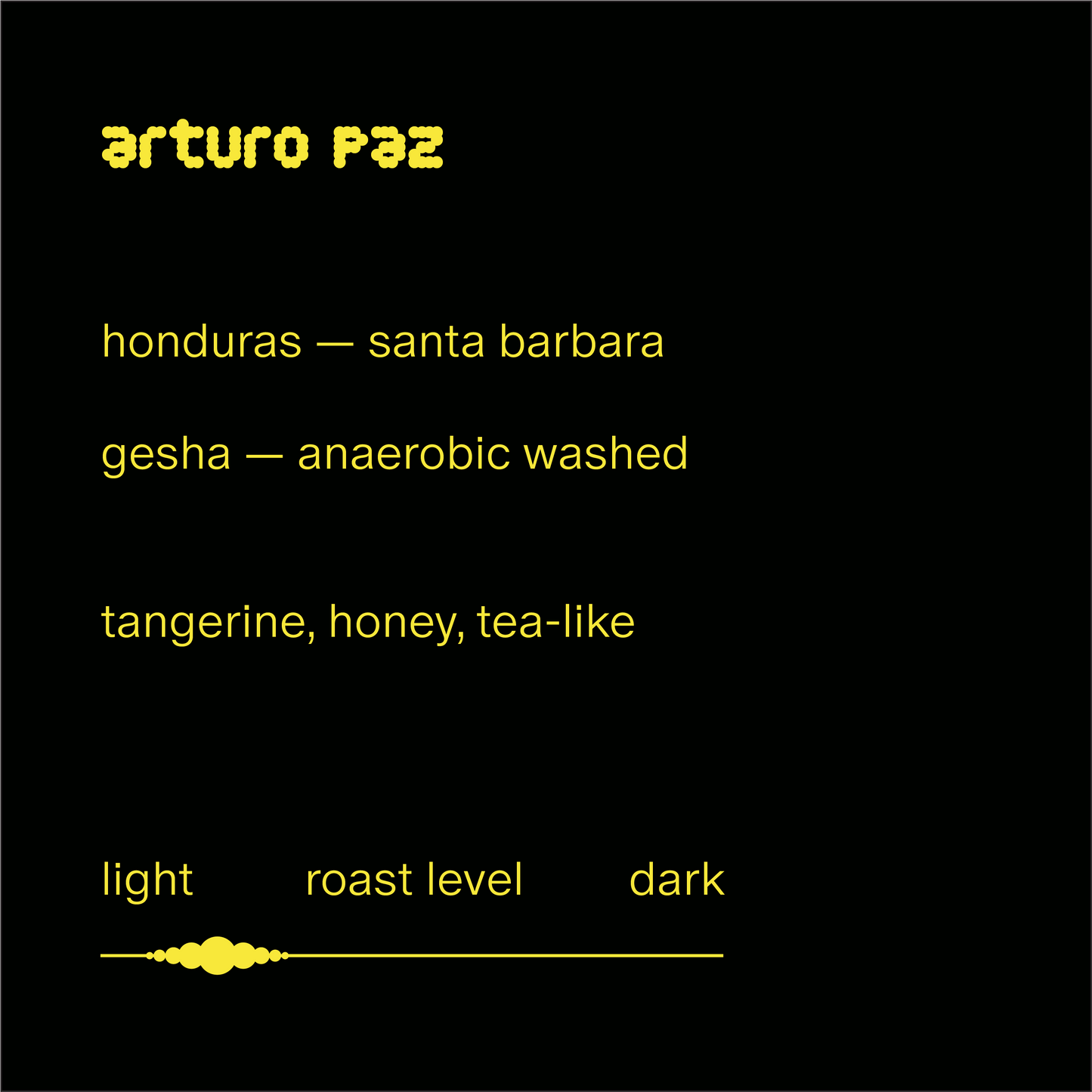 arturo paz | honduras | anaerobic washed gesha
