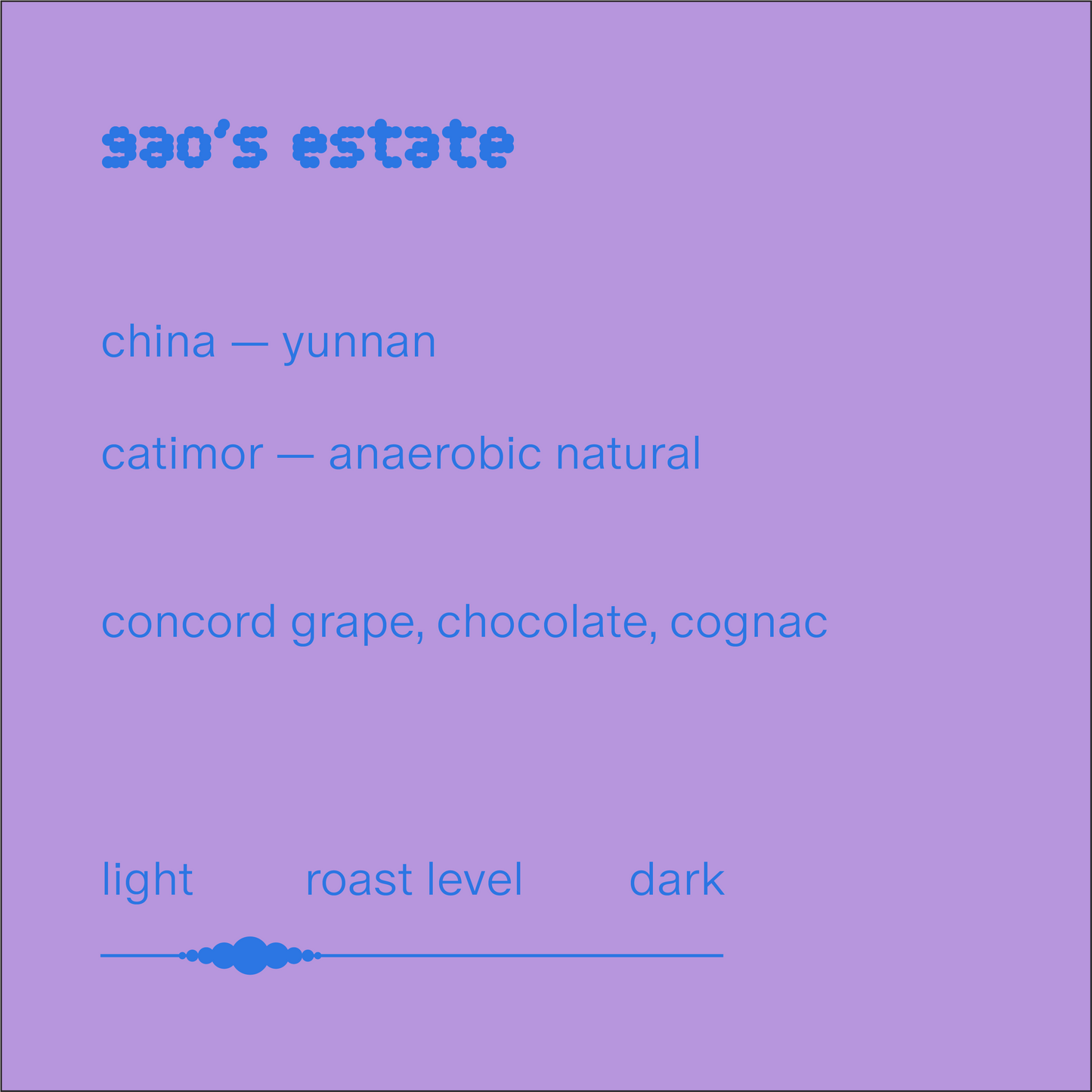 gao's estate | china | anaerobic natural catimor