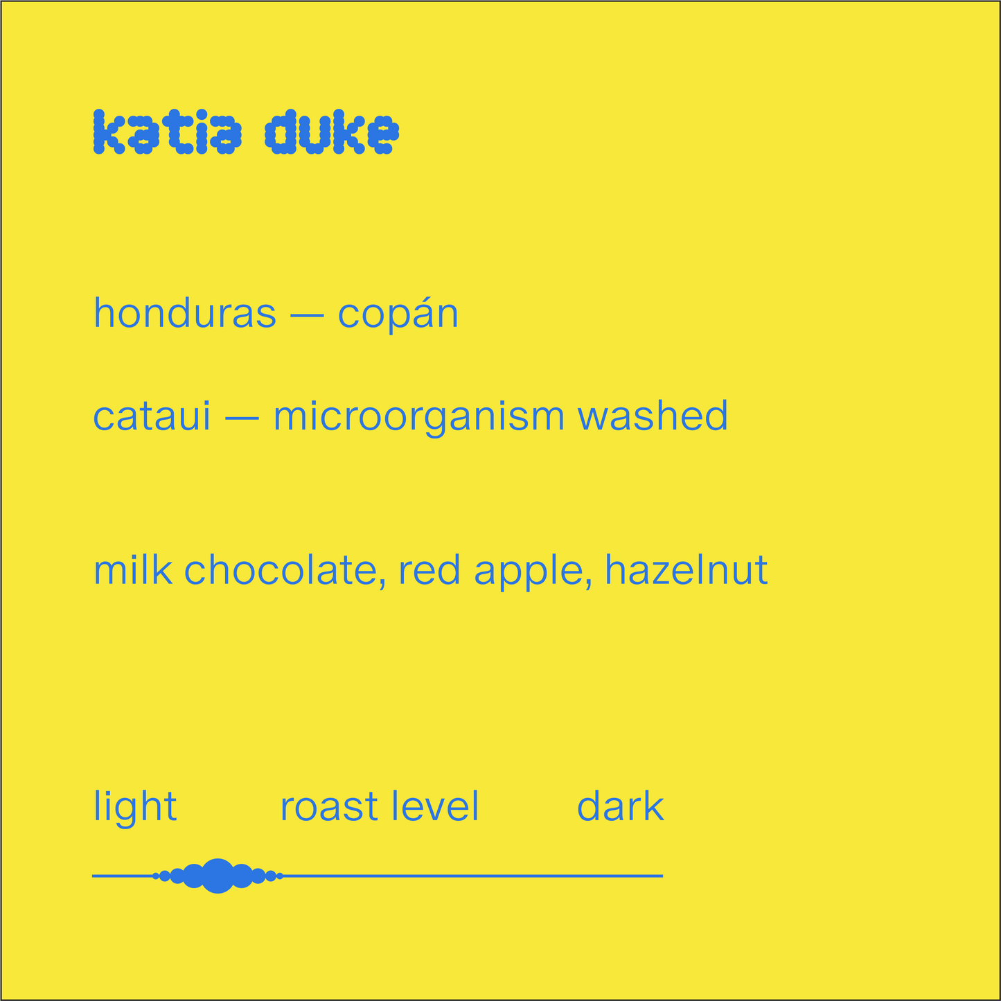 katia duke | honduras | microorganism washed catuai