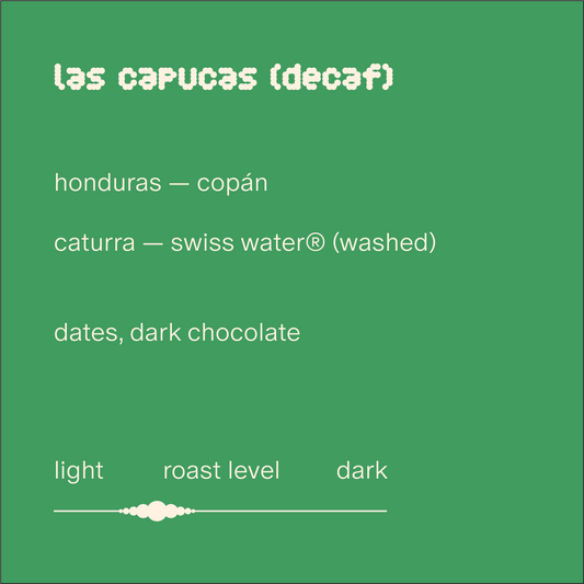 las capucas (decaf) | honduras | swiss water® washed caturra